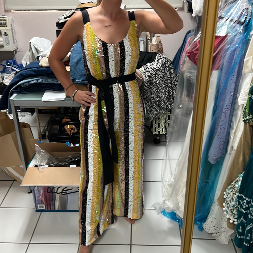 STAUD Glitter pant suit